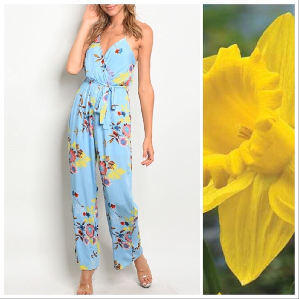 *CLEARANCE* Chelsea Flower Child Jumpsuit - Picture 5 of 6